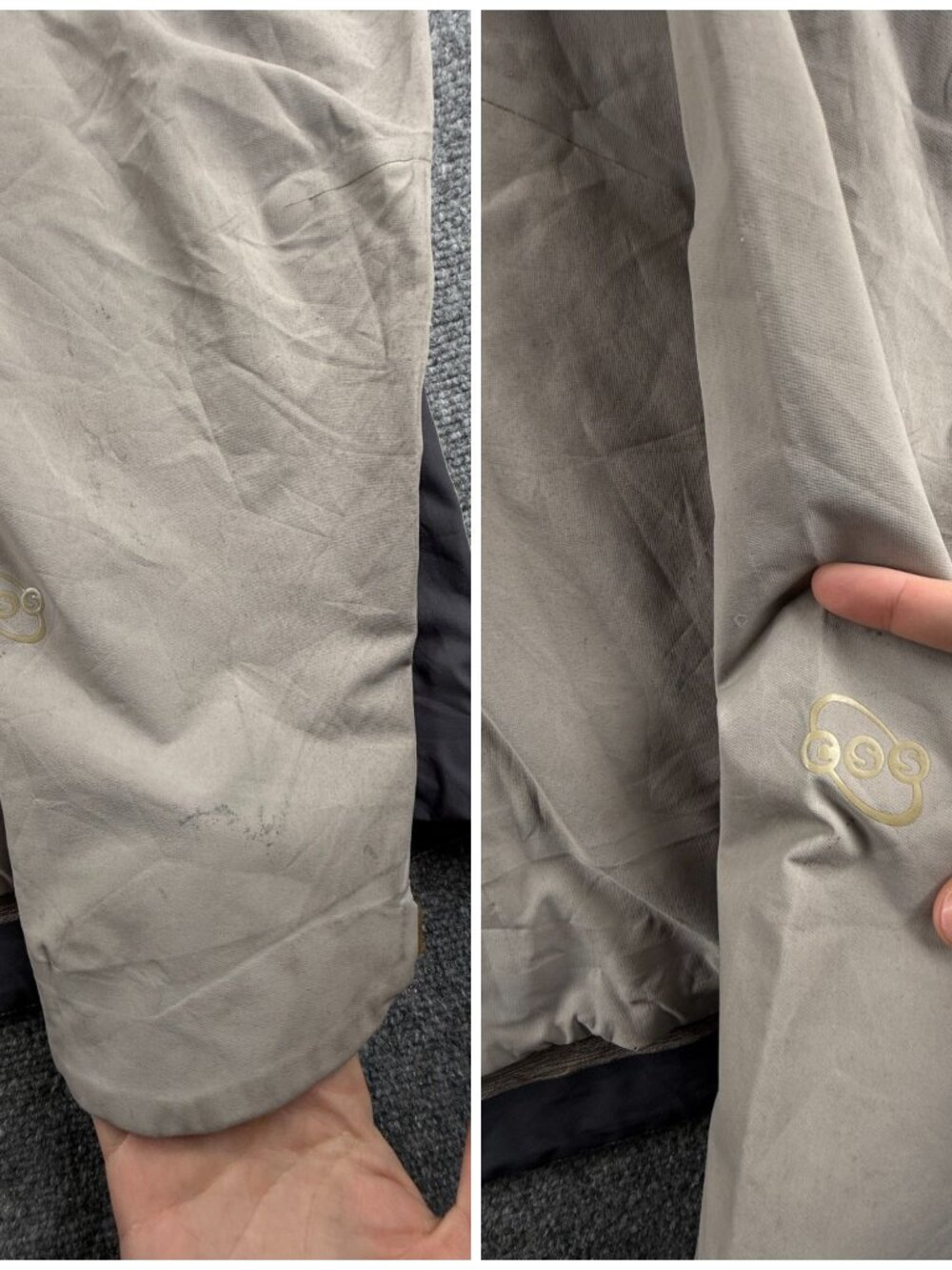 Patagonia CSS Men Jacket Gray Full Zip Large Chest Pocket Windbreaker Adult - Picture 14 of 16